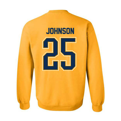 West Virginia - NCAA Women's Basketball : Loghan Johnson - NCAA® March Madness® 2025 Shersey Crewneck Sweatshirt-1