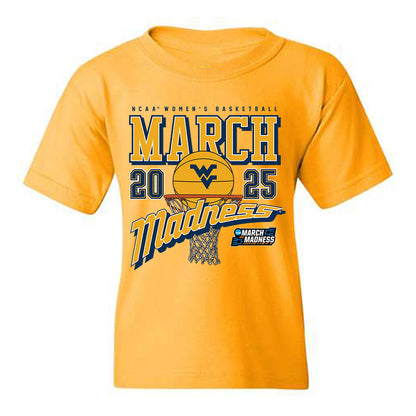 West Virginia - NCAA Women's Basketball : Gia Cooke - NCAA® March Madness® 2025 Shersey Youth T-Shirt-0