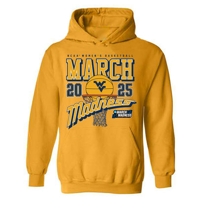 West Virginia - NCAA Women's Basketball : Jordan Harrison - NCAA® March Madness® 2025 Shersey Hooded Sweatshirt-0