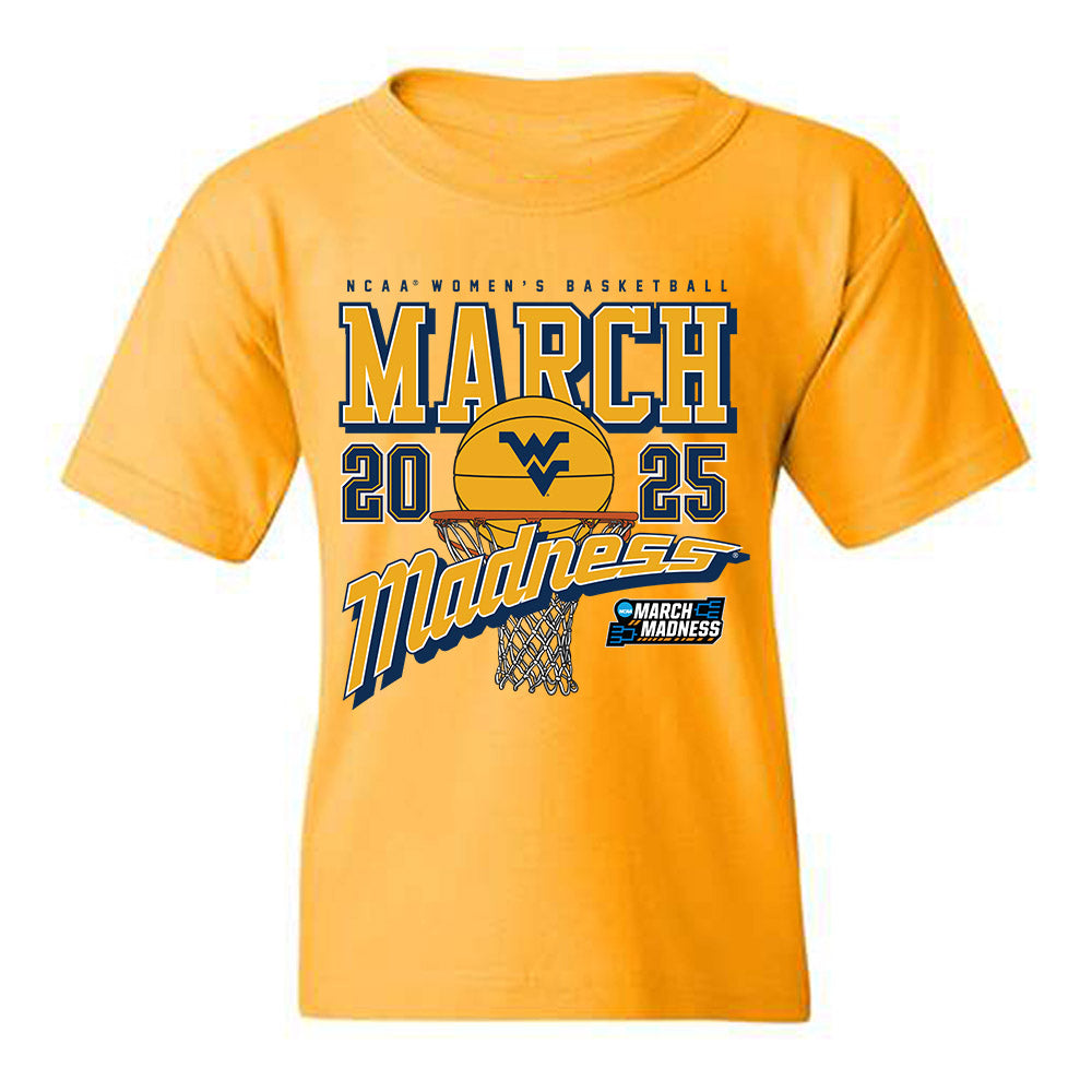 West Virginia - NCAA Women's Basketball : Jordan Harrison - NCAA® March Madness® 2025 Shersey Youth T-Shirt-0