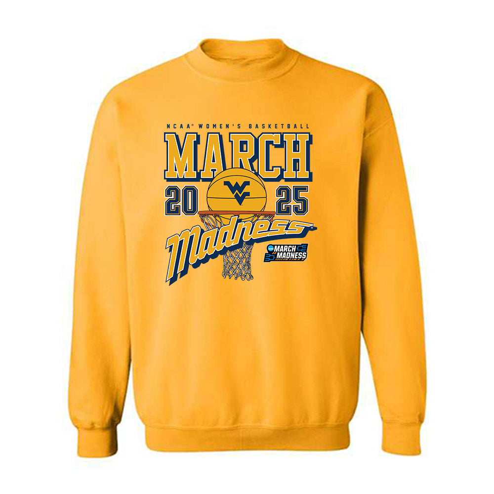 West Virginia - NCAA Women's Basketball : Sydney Shaw - NCAA® March Madness® 2025 Shersey Crewneck Sweatshirt-0