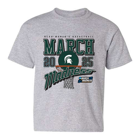Michigan State - NCAA Women's Basketball : Emma Shumate - NCAA® March Madness® 2025 Shersey Youth T-Shirt-0