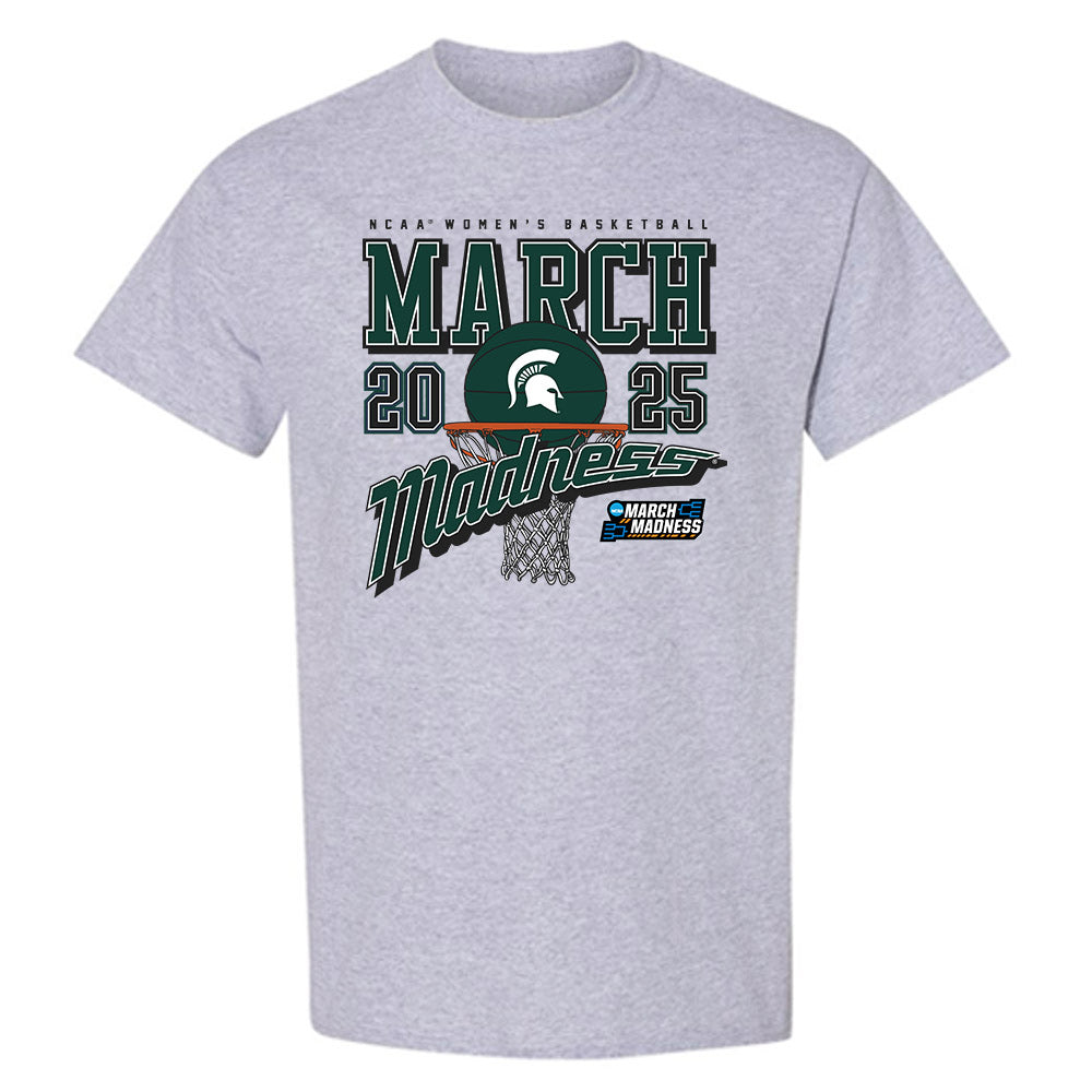 Michigan State - NCAA Women's Basketball : Abbey Kimball - NCAA® March Madness® 2025 Shersey T-Shirt-0