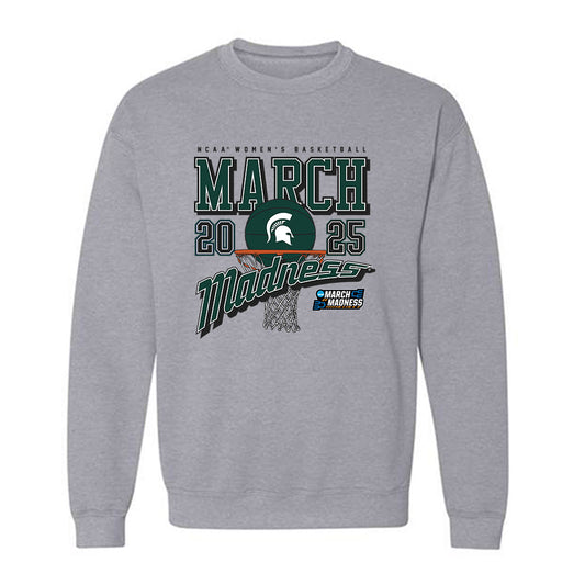 Michigan State - NCAA Women's Basketball : Juliann Woodard - NCAA® March Madness® 2025 Shersey Crewneck Sweatshirt-0