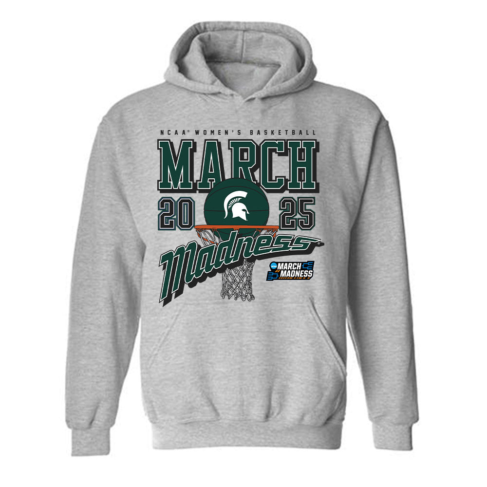 Michigan State - NCAA Women's Basketball : Grace VanSlooten - NCAA® March Madness® 2025 Shersey Hooded Sweatshirt-0