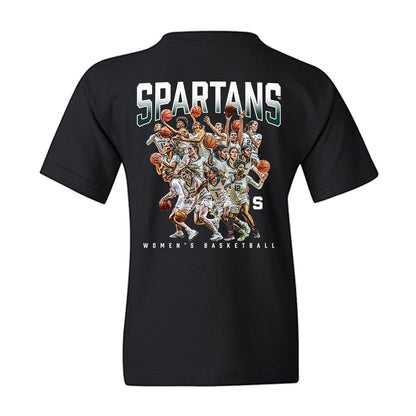 Michigan State - NCAA Women's Basketball : - NCAA® March Madness® 2025 Team Youth T-Shirt-1