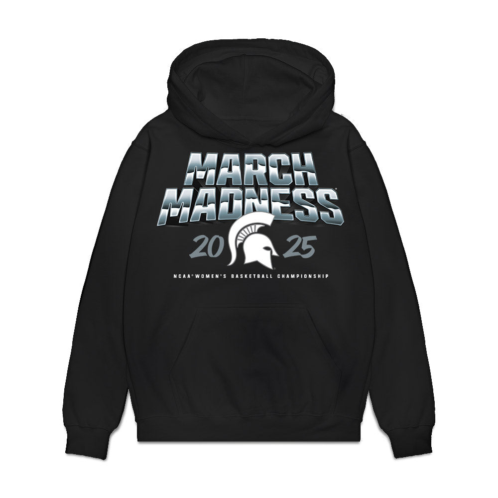 Michigan State - NCAA Women's Basketball : - NCAA® March Madness® 2025 Team Premium Hooded Sweatshirt-0