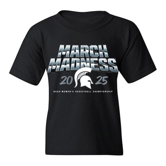 Michigan State - NCAA Women's Basketball : - NCAA® March Madness® 2025 Team Youth T-Shirt-0