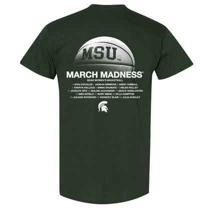 Michigan State - NCAA Women's Basketball : - NCAA® March Madness® 2025 Roster T-Shirt-1