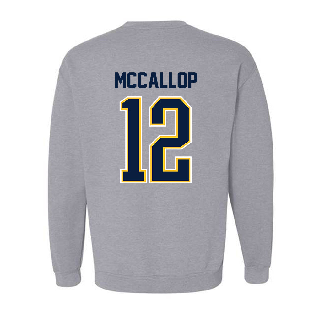 UC Berkeley - NCAA Women's Basketball : Grace McCallop - NCAA® March Madness® 2025 Shersey Crewneck Sweatshirt-1