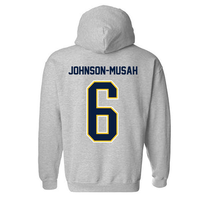 UC Berkeley - NCAA Women's Basketball : Isis Johnson-Musah - NCAA® March Madness® 2025 Shersey Hooded Sweatshirt-1