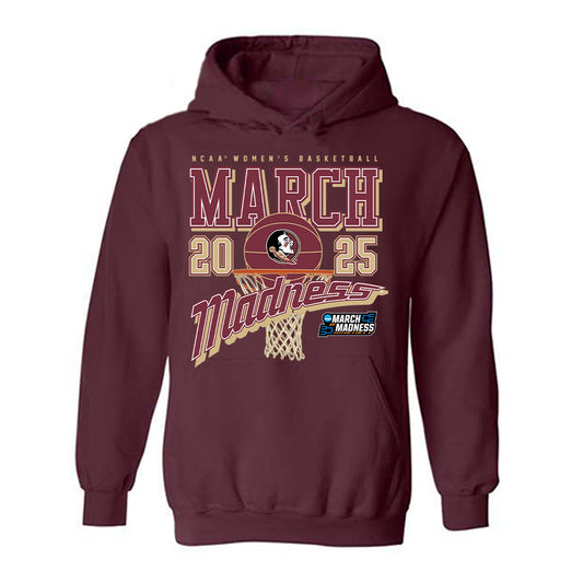 FSU - NCAA Women's Basketball : Avery Treadwell - NCAA® March Madness® 2025 Shersey Hooded Sweatshirt-0