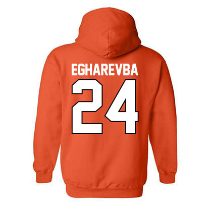 Oklahoma State - NCAA Women's Basketball : Praise Egharevba - NCAA® March Madness® 2025 Shersey Hooded Sweatshirt-1