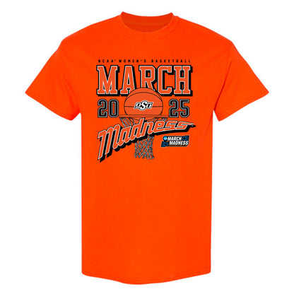 Oklahoma State - NCAA Women's Basketball : Macey Huard - NCAA® March Madness® 2025 Shersey T-Shirt-0