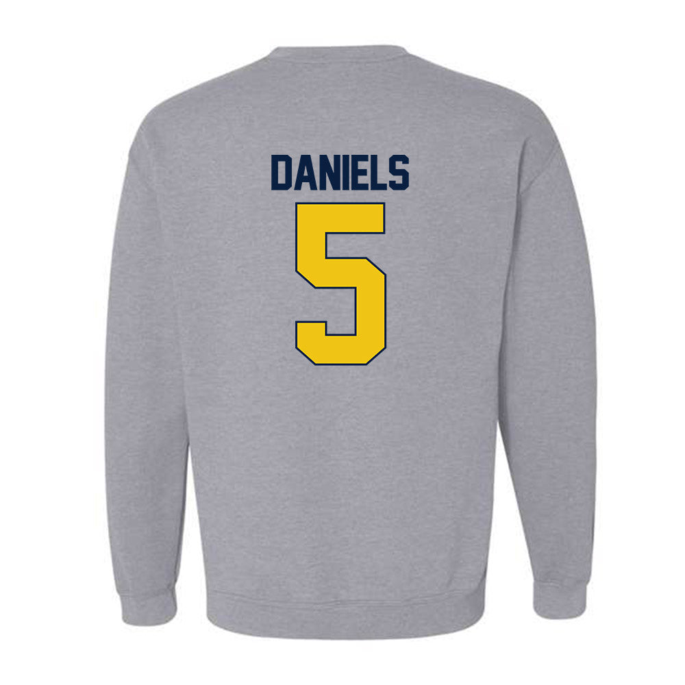 Michigan - NCAA Women's Basketball : Brooke Daniels - NCAA® March Madness® 2025 Shersey Crewneck Sweatshirt-1