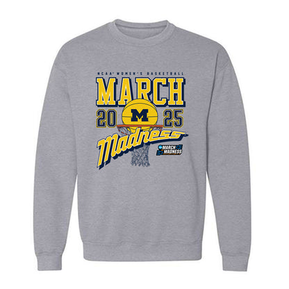 Michigan - NCAA Women's Basketball : Brooke Daniels - NCAA® March Madness® 2025 Shersey Crewneck Sweatshirt-0