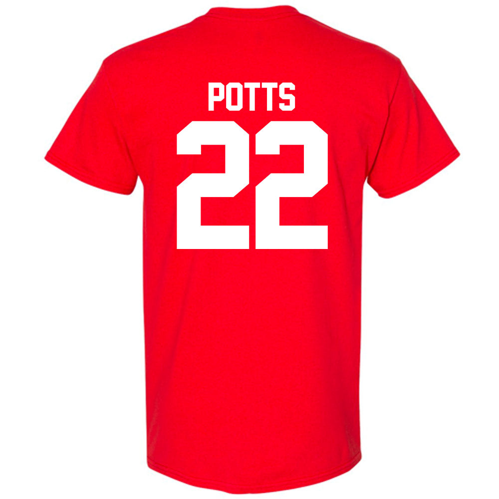 Nebraska - NCAA Women's Basketball : Natalie Potts - NCAA® March Madness® 2025 Shersey T-Shirt-1