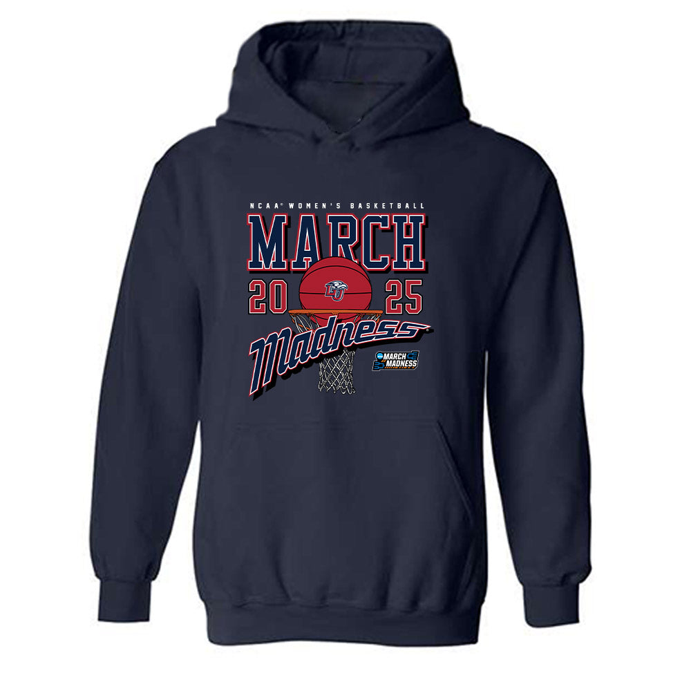 Liberty - NCAA Women's Basketball : JaKayla Thompson - NCAA® March Madness® 2025 Shersey Hooded Sweatshirt-0