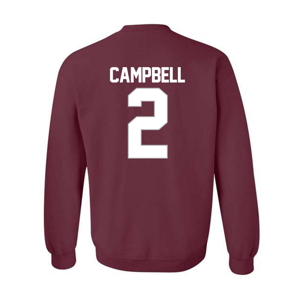 Troy - NCAA Men's Basketball : Cobi Campbell - NCAA® March Madness® 2025 Shersey Crewneck Sweatshirt-1