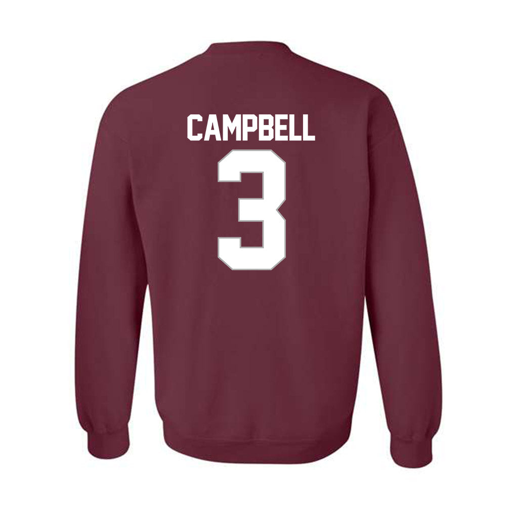 Troy - NCAA Men's Basketball : Cooper Campbell - NCAA® March Madness® 2025 Shersey Crewneck Sweatshirt-1