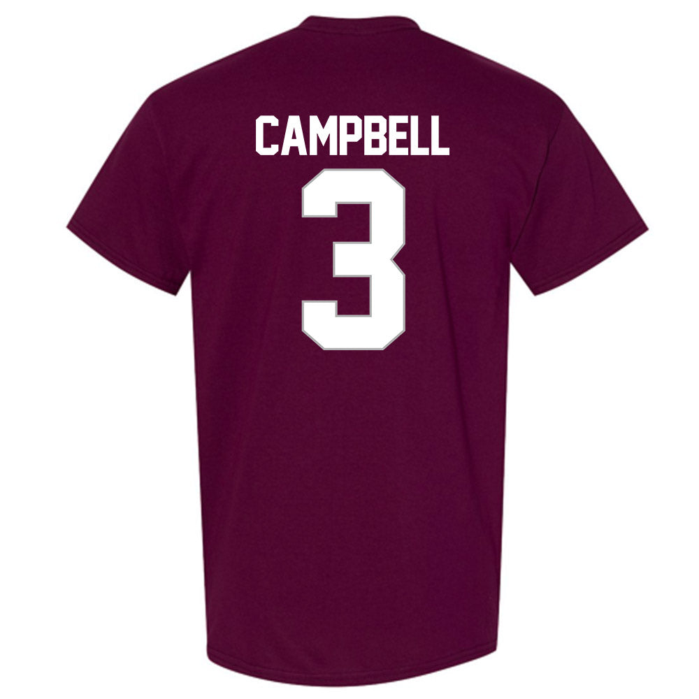 Troy - NCAA Men's Basketball : Cooper Campbell - NCAA® March Madness® 2025 Shersey T-Shirt-1