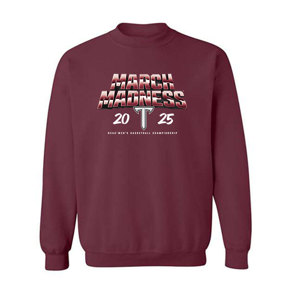 Troy - NCAA Men's Basketball : Cobi Campbell - NCAA® March Madness® 2025 Shersey Crewneck Sweatshirt-0