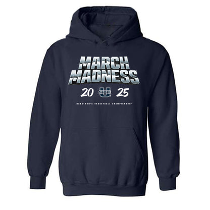 Utah State - NCAA Men's Basketball : Drake Allen - NCAA® March Madness® 2025 Shersey Hooded Sweatshirt-0