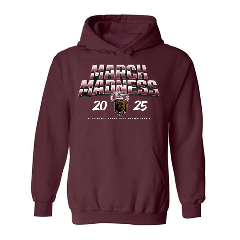 Montana - NCAA Men's Basketball : Amari Jedkins - NCAA® March Madness® 2025 Shersey Hooded Sweatshirt-0