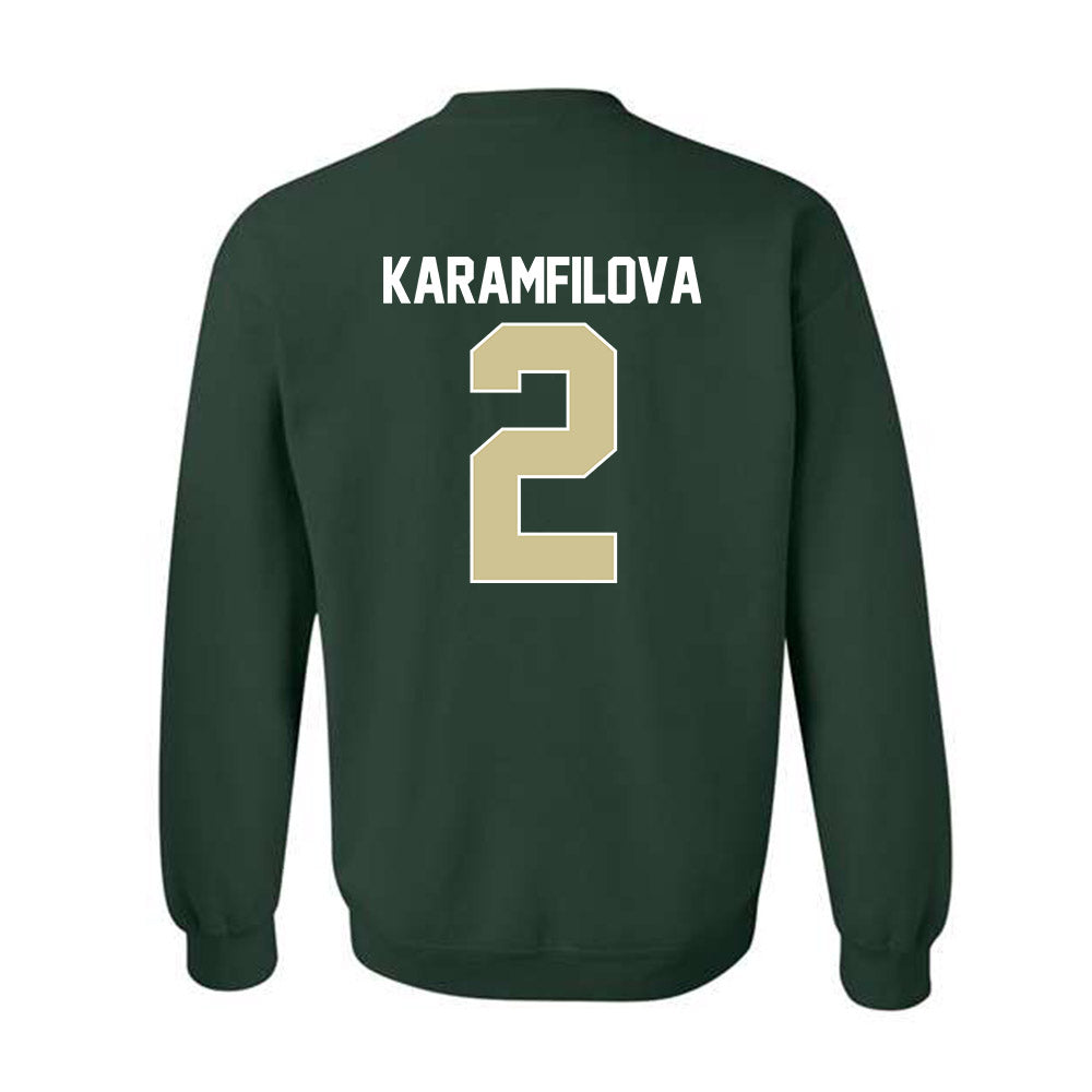 USF - NCAA Women's Basketball : Yana Karamfilova - NCAA® March Madness® 2025 Shersey Crewneck Sweatshirt-1