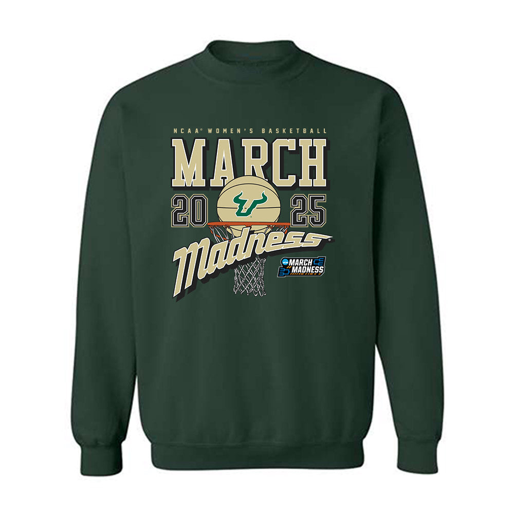 USF - NCAA Women's Basketball : Lor Mputu - NCAA® March Madness® 2025 Shersey Crewneck Sweatshirt-0