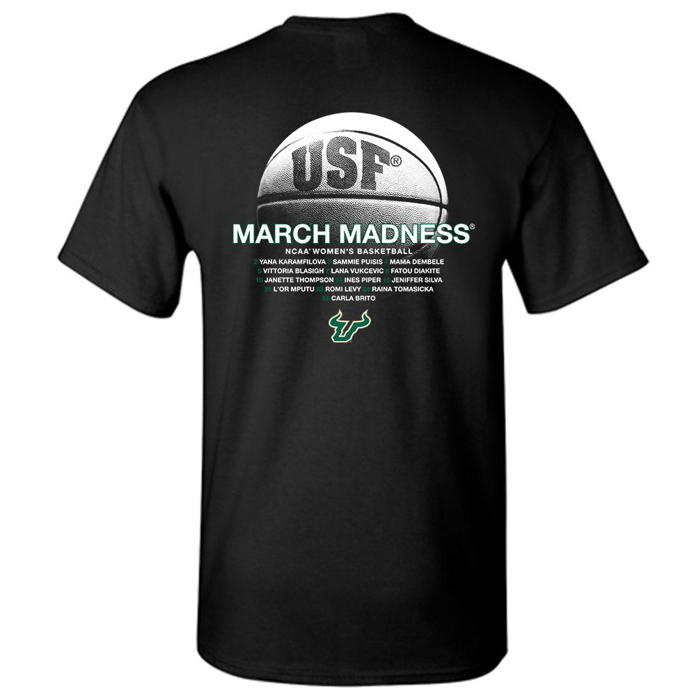 USF - NCAA Women's Basketball : - NCAA® March Madness® 2025 Roster T-Shirt-1