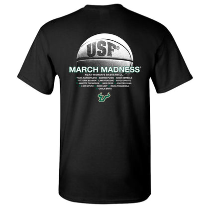 USF - NCAA Women's Basketball : - NCAA® March Madness® 2025 Roster T-Shirt-1