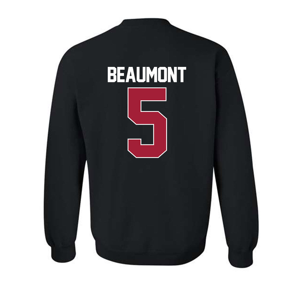 Indiana - NCAA Women's Basketball : Lenee Beaumont - NCAA® March Madness® 2025 Shersey Crewneck Sweatshirt-1