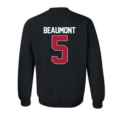 Indiana - NCAA Women's Basketball : Lenee Beaumont - NCAA® March Madness® 2025 Shersey Crewneck Sweatshirt-1