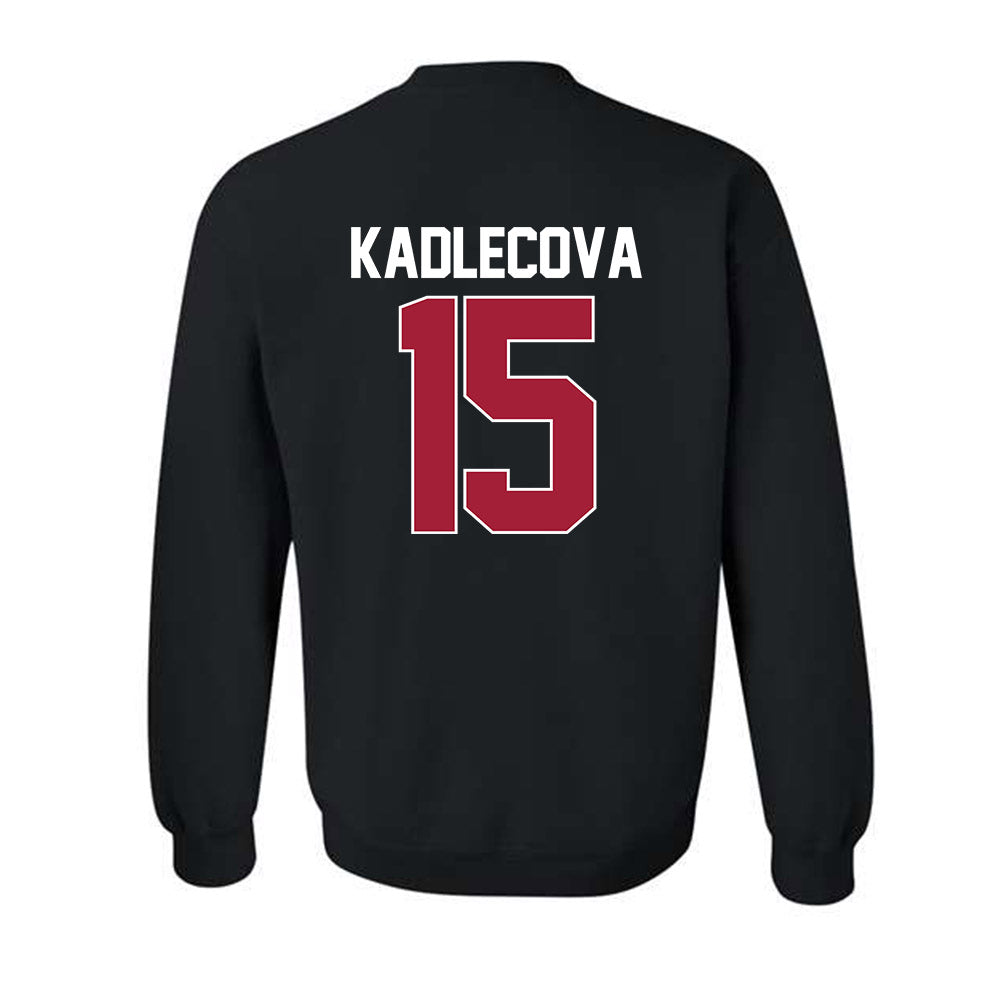 Indiana - NCAA Women's Basketball : Valentyna Kadlecova - NCAA® March Madness® 2025 Shersey Crewneck Sweatshirt-1
