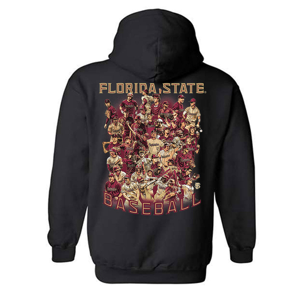 FSU - NCAA Baseball : - Team Collage Hooded Sweatshirt-1