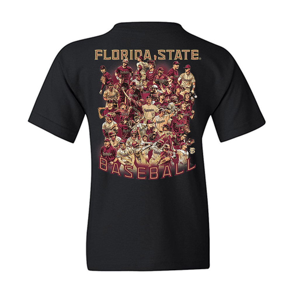FSU - NCAA Baseball : - Team Collage Youth T-Shirt-1