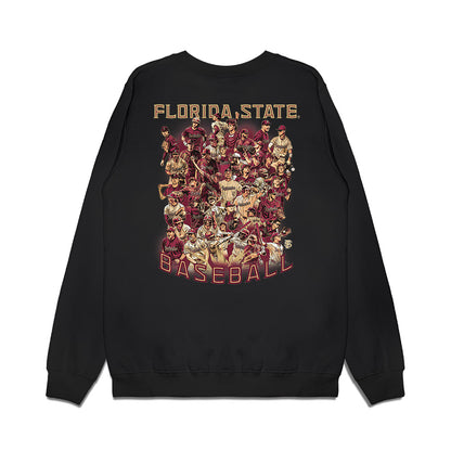 FSU - NCAA Baseball : - Team Collage Premium Crewneck Sweatshirt-1