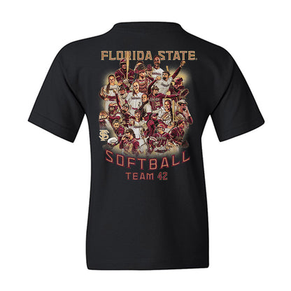 FSU - NCAA Softball : - Team Collage Youth T-Shirt-1