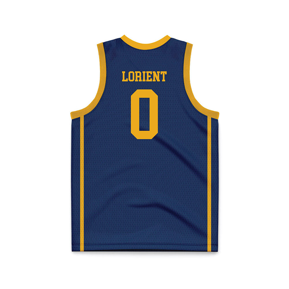 West Virginia - NCAA Men's Basketball : Brenen Lorient - Blue Basketball Jersey-1
