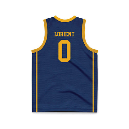West Virginia - NCAA Men's Basketball : Brenen Lorient - Blue Basketball Jersey-1