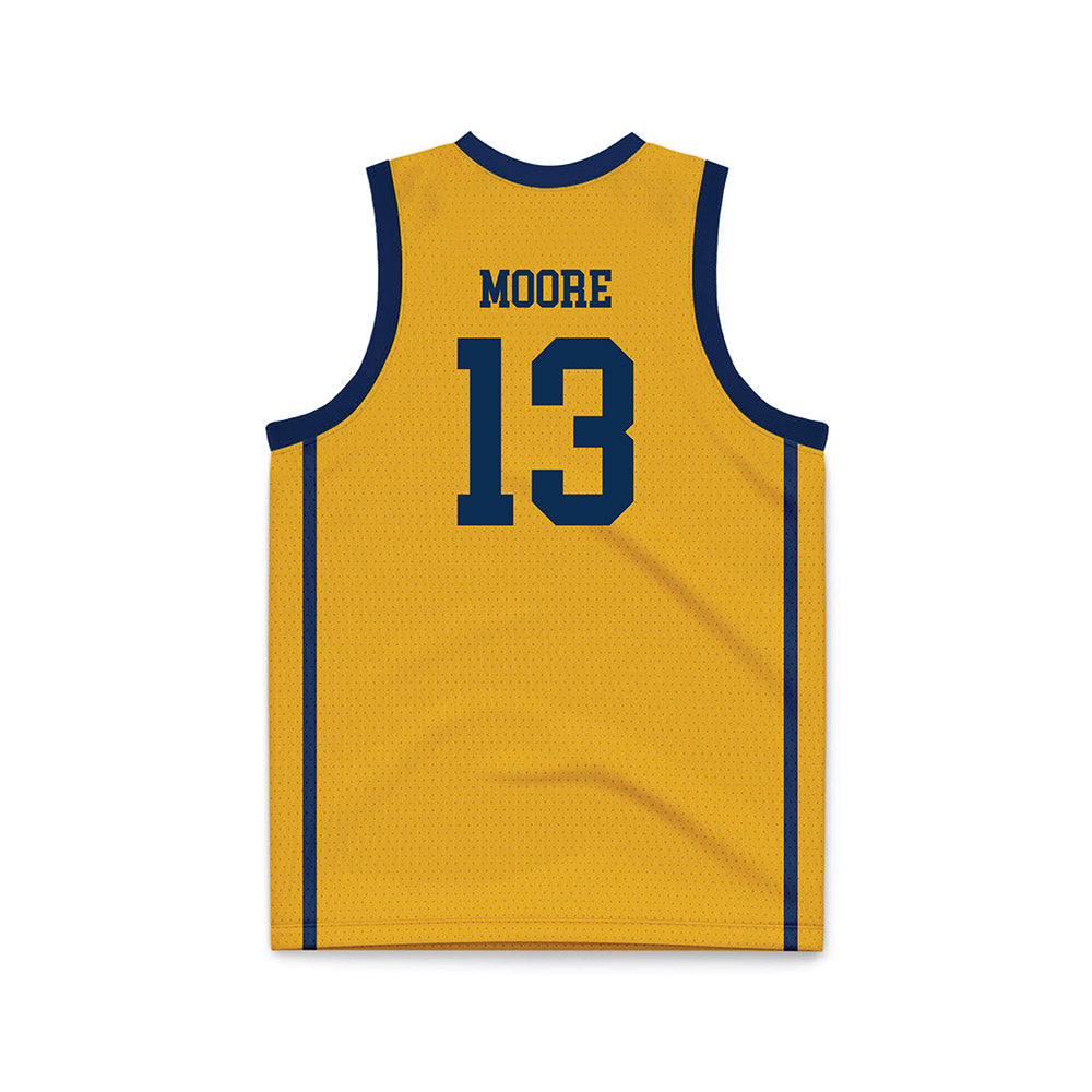 West Virginia - NCAA Men's Basketball : Chance Moore - Basketball Jersey-1
