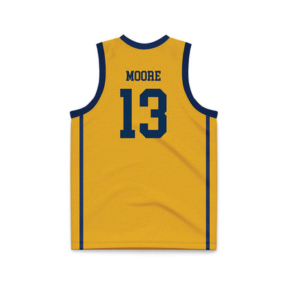 West Virginia - NCAA Men's Basketball : Chance Moore - Basketball Jersey-1