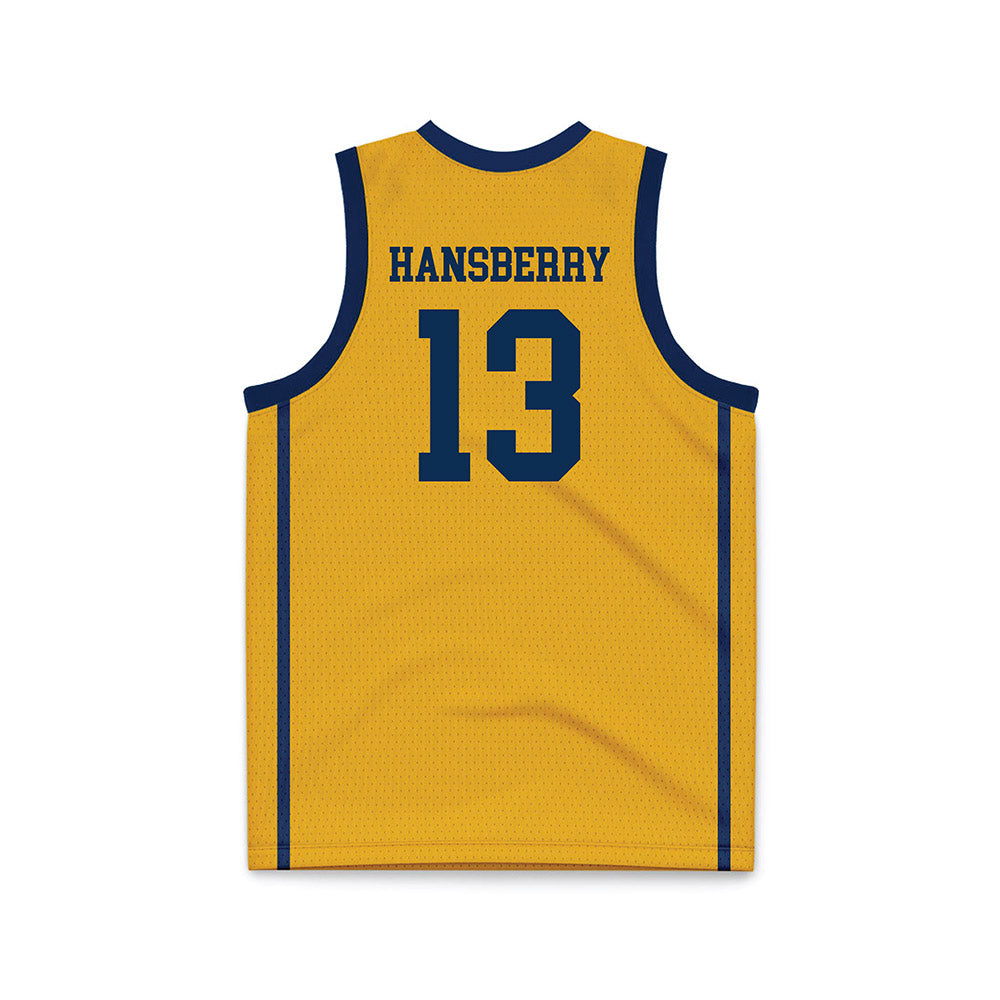 West Virginia - NCAA Men's Basketball : Amani Hansberry - Basketball Jersey-1