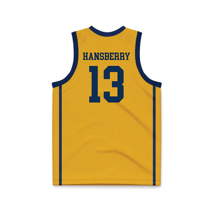 West Virginia - NCAA Men's Basketball : Amani Hansberry - Basketball Jersey-1
