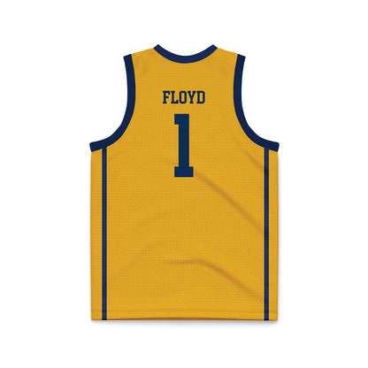 West Virginia - NCAA Men's Basketball : Jasper Floyd - Basketball Jersey-1