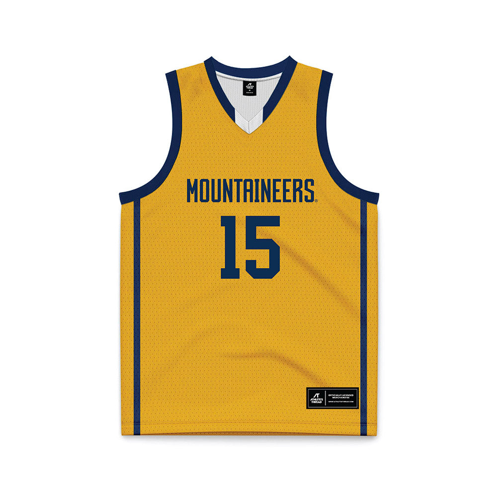 West Virginia - NCAA Men's Basketball : Jackson Fields - Basketball Jersey-0