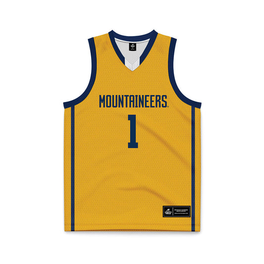 West Virginia - NCAA Men's Basketball : Jasper Floyd - Basketball Jersey-0