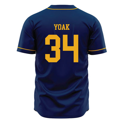 West Virginia - NCAA Baseball : Bryant Yoak - Home Jersey-1