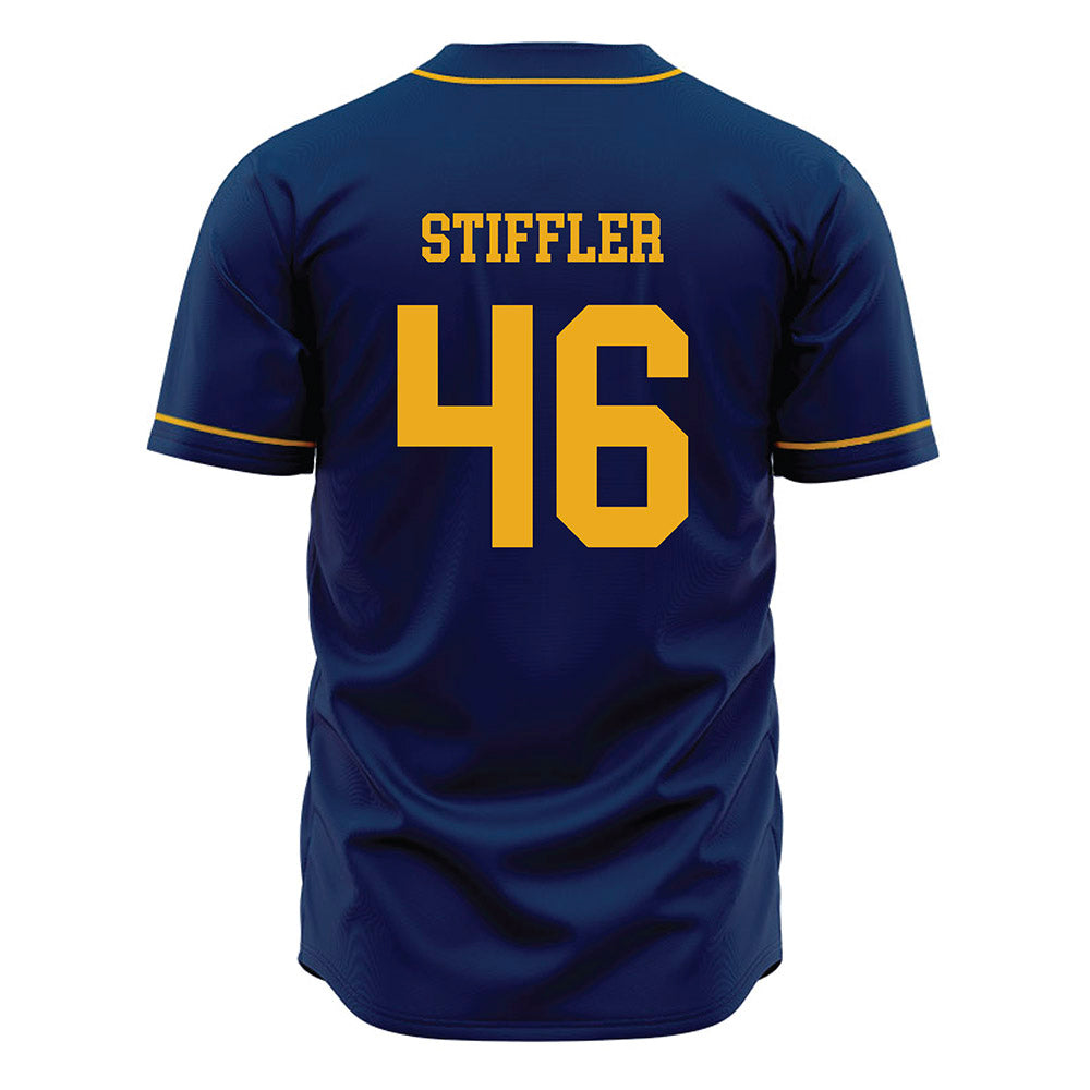 West Virginia - NCAA Baseball : Mac Stiffler - Home Jersey-1